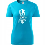 Koszulki i topy damskie - Damska Koszulka na Dzień Mamy Nie ma jak u mamy na Prezent Urodziny turkusowy M - miniaturka - grafika 1