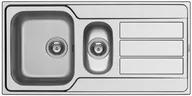 Zlewozmywaki - Pyramis ATHENA EXTRA (100x50) 1 1/2B 1D stal gładka 107163601 - miniaturka - grafika 1