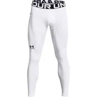 Spodnie sportowe męskie - Legginsy męskie Under Armour ColdGear Armour Leggings White XL - miniaturka - grafika 1