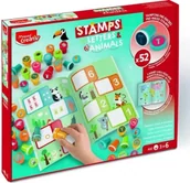 Zabawki kreatywne - Creativ Kolorowe Stempelki literki i zwierzątka - Maped - miniaturka - grafika 1