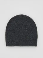Czapki damskie - Reserved - Czapka z wełną i kaszmirem - ciemnoszary - miniaturka - grafika 1