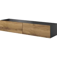 Szafki RTV - Szafka RTV Wisząca RTV-160W Antracyt / Dąb Wotan Livo Halmar Dąb Wotan, Antracyt - miniaturka - grafika 1