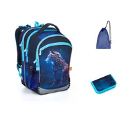 Plecaki szkolne i tornistry - Topgal Komplet szkolny COCO 24016 SET MEDIUM - miniaturka - grafika 1