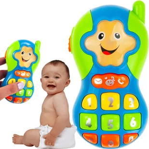 TELEFON MUZYCZNY INTERAKTYWNY DLA MALUCHA DZIECKA DO ZABAWY - Zabawki interaktywne dla dzieci - miniaturka - grafika 1