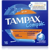 Tampony - Tampax Compak Super Plus Tampony z aplikatorem, 16 szt. - miniaturka - grafika 1