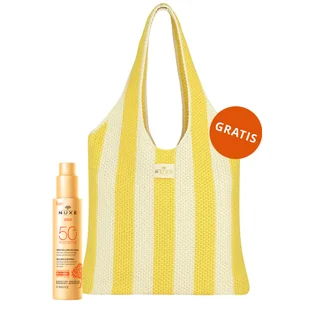 Nuxe Sun, mleczko do opalania twarzy i ciała, SPF 50, 150 ml + torba plażowa gratis - Balsamy i kremy do opalania - miniaturka - grafika 1