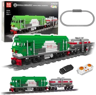 Klocki Konstrukcyjne Pociąg z Cysterną Zdalnie Sterowany RC 1090 el. - Klocki - miniaturka - grafika 1