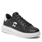 Sneakersy męskie - Sneakersy KARL LAGERFELD KL52530N Czarny - miniaturka - grafika 1