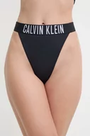 Stroje kąpielowe - Calvin Klein stringi kąpielowe kolor czarny KW0KW02579 - miniaturka - grafika 1