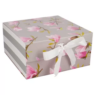 Pudełko Składane 19X19 Cm Magnolia - Opakowania i torebki na prezenty - miniaturka - grafika 1
