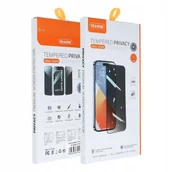 Szkła hartowane na telefon - Szkło Hartowane 6D Pro Veason Privacy Glass - do Iphone 16 Pro czarny - miniaturka - grafika 1