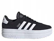 Buty sportowe damskie - Buty damskie adidas VL Court Bold czarne skóra sneakers IH4777 36 - miniaturka - grafika 1
