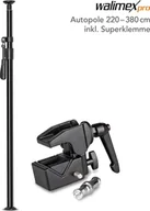 Inne akcesoria studyjne - Walimex walimex pro Autopole 220-380cm incl. Superclamp - miniaturka - grafika 1
