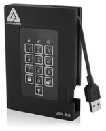 Dyski SSD - Apricorn Aegis Padlock Fortress 256 GB USB 3.2 Gen 1 (3.1 Gen 1) Czarny A25-3PL256-S256F - miniaturka - grafika 1