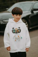 Bluzy dla chłopców - Bluza oversize Funky Teddy - miniaturka - grafika 1