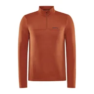 Bluzy sportowe męskie - Męska Bluza CRAFT CORE GAIN MIDLAYER M 1909496-699000 – Pomarańczowy - miniaturka - grafika 1