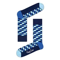 Skarpetki damskie - Happy Socks Filled Optic, kolorowe i zabawne, Skarpety dla kobiet i mężczyzn, Niebieski (36-40) - miniaturka - grafika 1