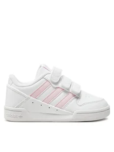 adidas Sneakersy Team Court 2 Str Cf C ID6635 Biały - Buty dla dziewczynek - miniaturka - grafika 1
