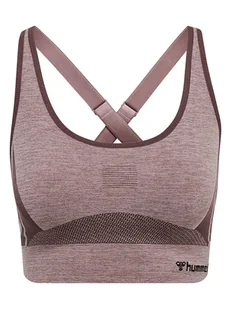 Hummel Top sportowy "Clea Seamless" w kolorze bordowym - Koszulki sportowe damskie - miniaturka - grafika 1