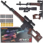 Zabawki militarne - DUŻY KARABIN NA STRZAŁKI PIANKI EVA ZABAWKA WYBOROWY ASG REPLIKA DLA DZIECI - miniaturka - grafika 1