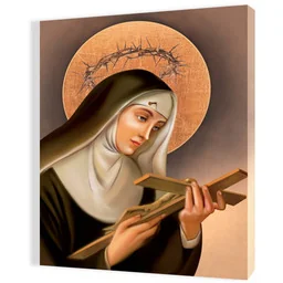Obraz religijny na płótnie Święta Rita - Ikony i obrazy sakralne Obraz religijny na płótnie Święta Rita - Ikony i obrazy sakralne - miniaturka - grafika 1