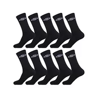 Skarpetki damskie - Umbro męskie skarpety sportowe tkane z poduszkami - zestaw 10 sztuk - wysokie skarpety męskie, tenis, oddychające, czarny, 39-42 EU - miniaturka - grafika 1