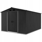 Altany ogrodowe - DOMEK OGRODOWY NARZĘDZIOWY METALOWY 312X257X202CM - miniaturka - grafika 1