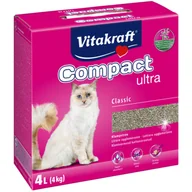 Żwirek dla kotów - Żwirek zbrylający bentonitowy Compact ultra 4 kg Vitakraft - miniaturka - grafika 1