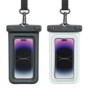 USAMS Etui wodoodporne 6.7" IP68 czarny/black FSD1301 (US-YD013) - Etui i futerały do telefonów - miniaturka - grafika 2