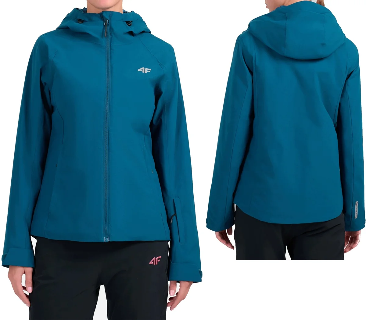 KURTKA DAMSKA 4FWAW26TTJA F1221 46S MORSKA ZIELEŃ R.XL