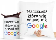 Gadżety dla niej i dla niego - ZESTAW PODUSZKA + KUBEK DLA PSZCZELARZA BARTNIK z Nadrukiem ze Zdjęciem - miniaturka - grafika 1