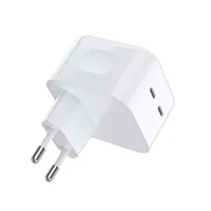 Ładowarki do telefonów - Choetech ładowarka sieciowa 35W 2xUSB-C PD biały (Q5008) - miniaturka - grafika 1