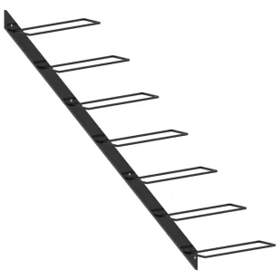 Czarny regał na wino ścienny G4-Z07 - Regały Czarny regał na wino ścienny G4-Z07 - Regały - miniaturka - grafika 1