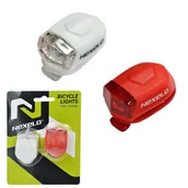 Lampki rowerowe - Zestaw lampek rowerowych Led Nexelo silikonowe - miniaturka - grafika 1