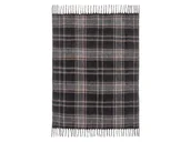 Koce - LIVARNO home Koc z dzianiny, 130 x 170 cm (Ciemny/ w kratkę) - miniaturka - grafika 1