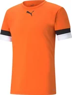 Koszulki męskie - Puma Koszulka męska Puma teamRISE Jersey pomarańczowa 704932 08 : Rozmiar - L - miniaturka - grafika 1