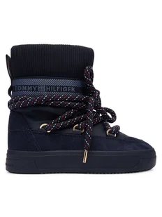 Tommy Hilfiger Śniegowce Tommytech Rwb Snowboot Warm FW0FW09163 Granatowy - Śniegowce damskie - miniaturka - grafika 1