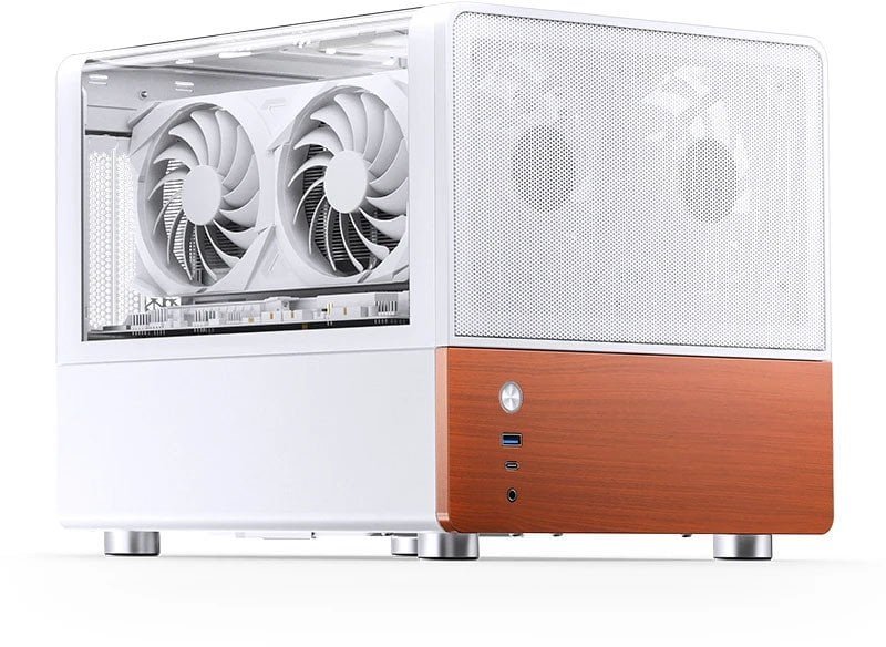 Jonsbo V12 PC-Gehäuse, Mini-Tower, Micro-ATX - weiß V12 WHITE