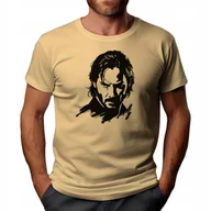 Koszulki męskie - Koszulka T-shirt "Keanu Reeves" Bawełna L - miniaturka - grafika 1