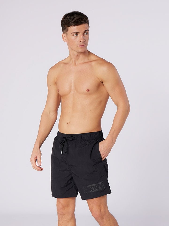DKNY Szorty kąpielowe w kolorze czarnym