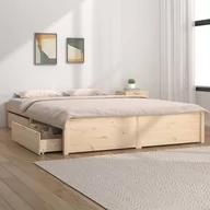 Łóżka - Lumarko Rama łóżka z szufladami, 200x200 cm - miniaturka - grafika 1