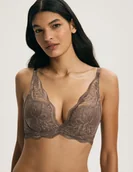 Biustonosze - Biustonosz push-up VIVIAN Esotiq jasny brąz 85B - miniaturka - grafika 1