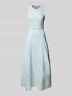 Sukienki - Sukienka jeansowa z frędzlami model ‘MARCA ANN’ - miniaturka - grafika 1