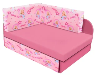 Różowy Rozkładany Tapczan Dla Dziewczynki 120 Xl H3-C01 - Inne meble do sypialni Różowy Rozkładany Tapczan Dla Dziewczynki 120 Xl H3-C01 - Inne meble do sypialni - miniaturka - grafika 1