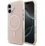 Etui i futerały do telefonów - Karl Lagerfeld IML Karl RSG Logo MagSafe Case for iPhone 17 Pink - miniaturka - grafika 1