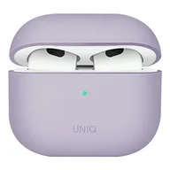 Akcesoria do słuchawek - Apple Uniq Etui UNIQ Lino AirPods 3 Silicone lawendowy/lavender UNIQ535LAV - miniaturka - grafika 1
