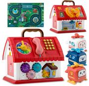 Zabawki interaktywne dla dzieci - Zabawka Edukacyjna Dla Dzieci Domek Interaktywny + Mata Składana Ricokids - miniaturka - grafika 1