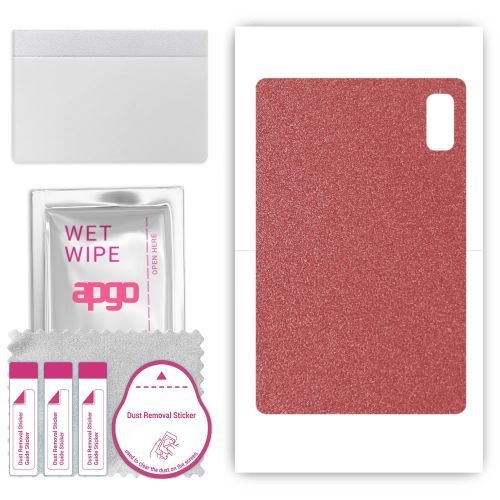 folia naklejka skórka strukturalna na TYŁ do HTC A103 Plus - Różowy Pastel Matowy - apgo SKINS