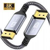 Kable komputerowe i do monitorów - Kabel DisplayPort 8K DP 1.4 8K 60Hz, 4K 144Hz, 3m - miniaturka - grafika 1