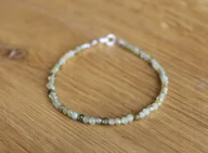 Bransoletki - Bransoletka naturalny GROSSULAR ZIELONY GRANAT 2,8mm, bez marki, AG00000914 - miniaturka - grafika 1